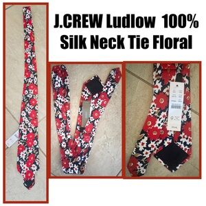 J.CREW Ludlow 100% Silk Neck Tie Floral
